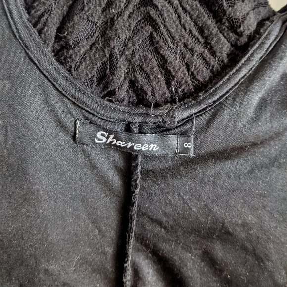 Shareen open back black zebra mesh bodycon dress - Picture 11 of 13